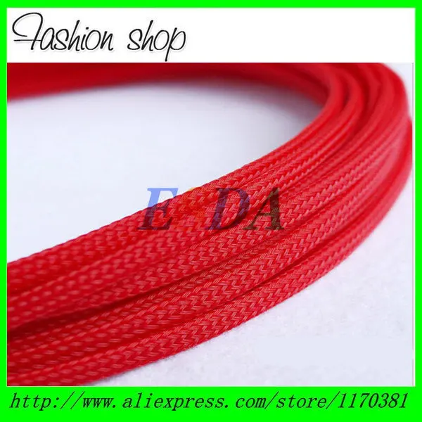 2mm Round PET braided cable sleeve wire sleeving 200m/reelin Computer