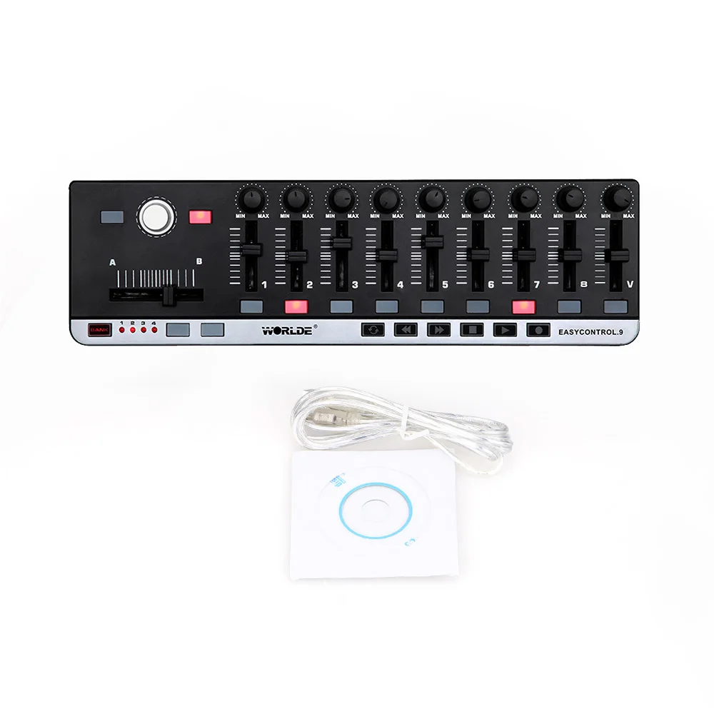 World Easy control. 9 портативный мини-usb 9 тонкий-Line control MIDI control ler