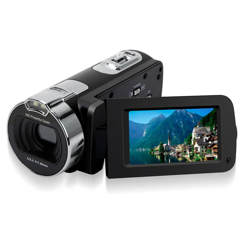 

2.7 Inch LCD Screen 16X Zoom HDV-312P Digital Video Camera Camcorders DV Portable HD Mega Pixels 1280*720P Digital Camcorder