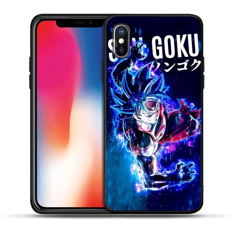 Dragon Ball Z Super DBZ Goku Модный чехол для IPhone X XR XS Max 8 7 Plus 6 6S Plus 5 5S SE чехол для телефона мягкий ТПУ чехол Etui