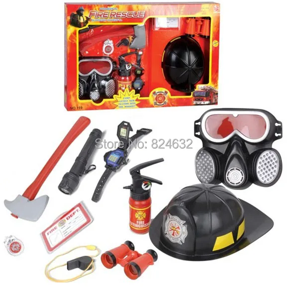 Buy FIREMAN RESCUE Toy fire rescue tools playset