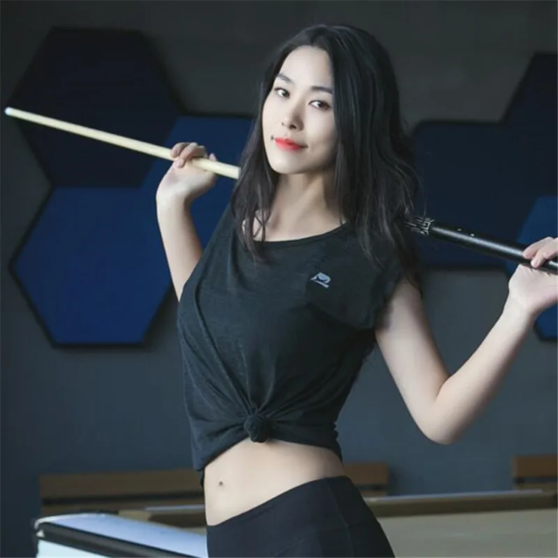 - 100pcs WomenampGirl Sport Loose GYM Fitness Running TShirt Quickdry Wicking Elastic Ultrathin Undershirt YOGA Short Sleeve Tops