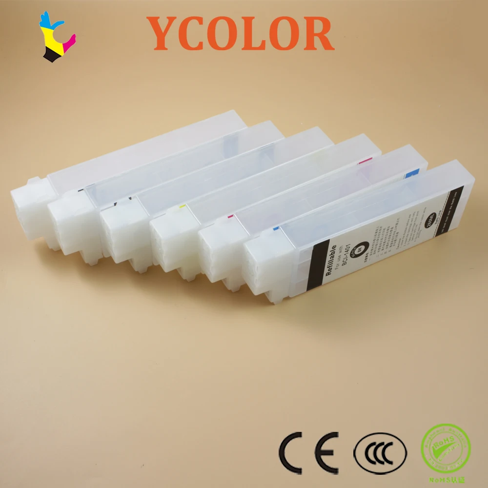 6 Pcs/set Refillable Cartridge With Chip For Canon Ipf605/650/655/750