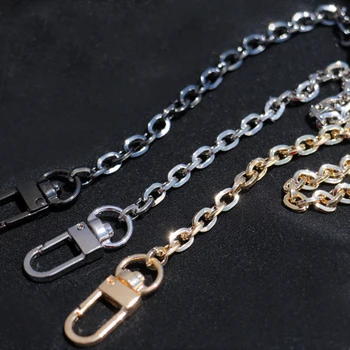 

DIY 40cm-160cm Light 6mm Gold, Gun Black, Silver Replacement Purse Chain Shoulder Crossbody Strap for Clutch Bags, Mini Handbags