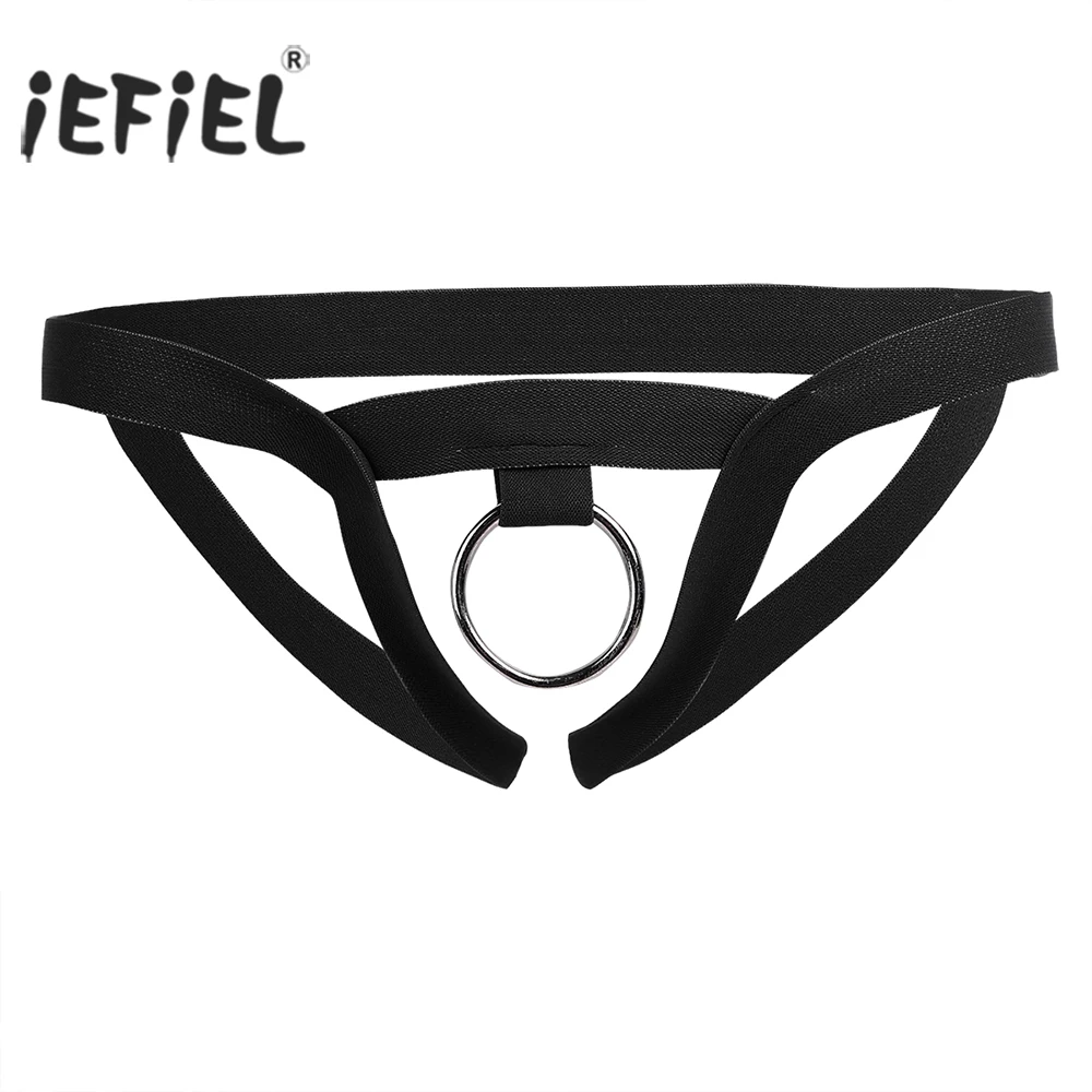 

Mens Sexy Lingerie Panties Gay Open Butt Crotchless See-through G-string Bikini Slip Hommes Underwear Underpants with O-Ring