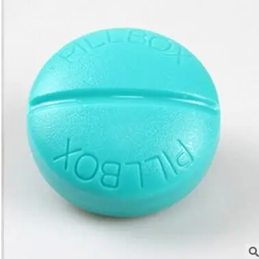 CUSHAWFAMILY Портативный 6/4 Слоты seal складной Pill случаях ювелирные изделия конфеты коробка для хранения Витамин Медицина Pill Box Дело контейнер - Цвет: blue