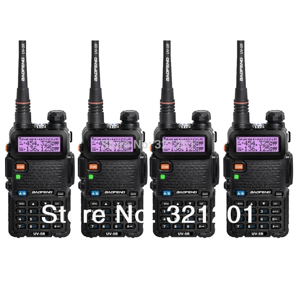 4 шт. рация VHF/UHF 136 174 / 400 520 МГц|walkie talkie vhf|baofeng uv-5rwalkie |
