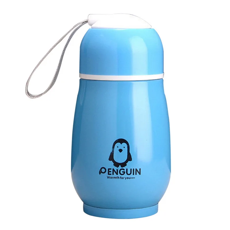 Hoomall Portable Stainless Steel Vacuum Flask Insulated Thermo Cup Creative Penguin Thermos Cup Belly Cup For Student Gifts