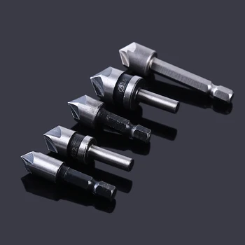 

Tools Accessories Multifunctional Countersink Drill Bit Point Angle Chamfering Countersinking Cutter Round Shank Ferramenta