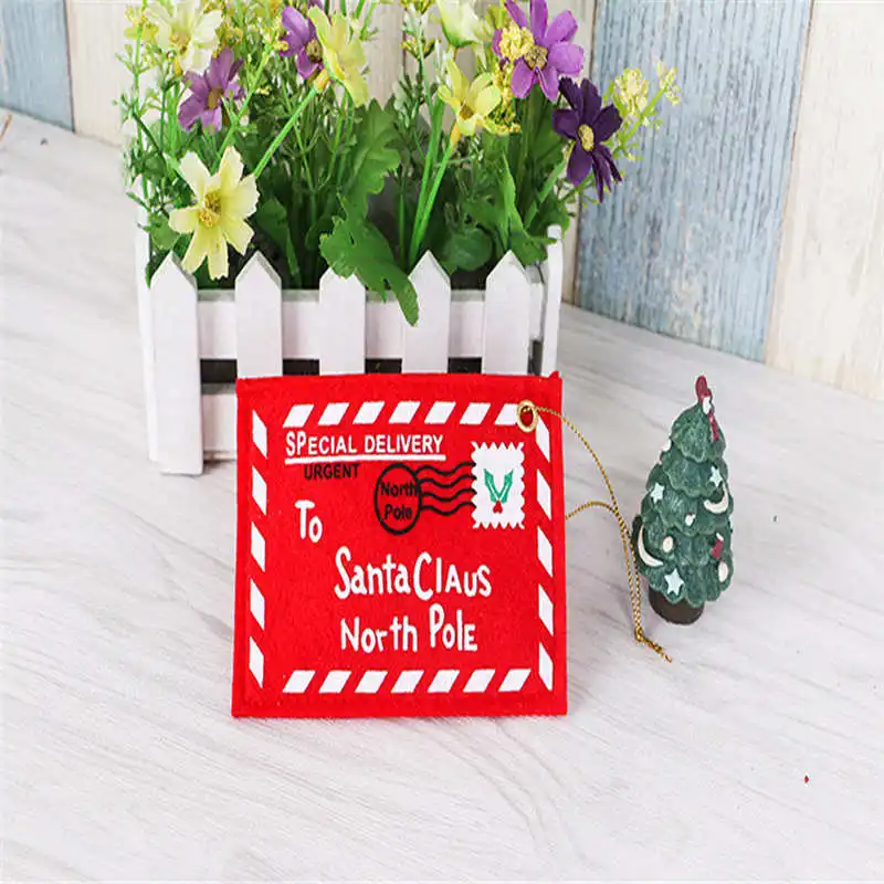2019 Christmas Xmas Envelope Greeting Card Candy Bag Gift Ornament Santa Claus Letter #2o23 (6)