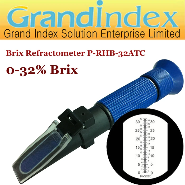 Hand held Brix/Industrial Fluid Refractometer 0 32Brix P RHB 32ATCin