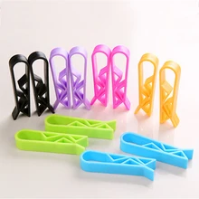 4 шт./компл. креативный держатель для мусорных пакетов зажим для пакетов Мультяшные бачки зажим для предотвращения падения сторона экологически чистый пластиковый зажим