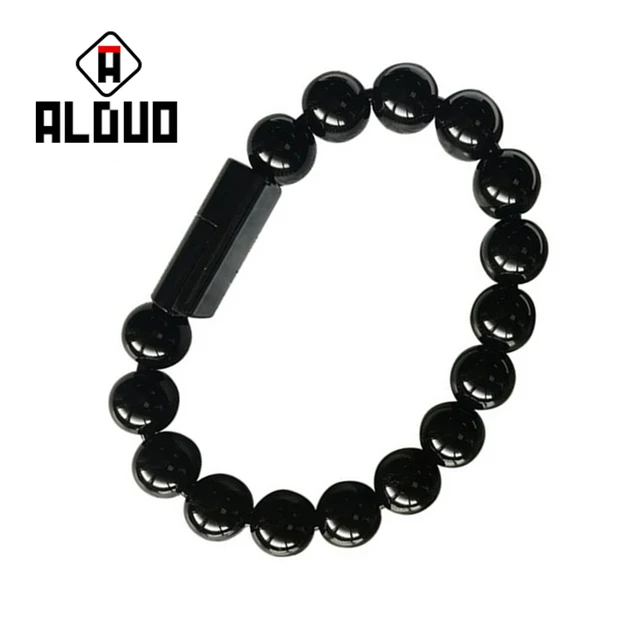 Alangduo 10pcs Lot Usb Data Sync Charging Cable Bead Bracelet Alangduo 10pcs Lot Usb Data Sync Charging Cable Bead Bracelet Wristband Charger For Iphone X