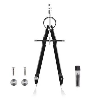 

Professional Compass, Compass Geometry Set with Lock, Math and Precision Compass, Metal and Durable for Solid and Plane Precis