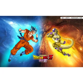 

( Dragon Ball Z Fukkatsu No F Playmat) Limited Edition 35X60CM Custom Playmat Cards Game Animation Playmat