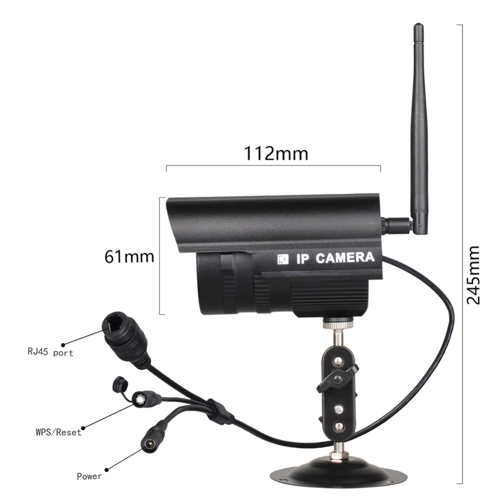 20m Outdoor Waterproof WIFI IP Camera 720P 36 Infrared Lamps Night Vision 1280*720 CCTV Wireless Camera