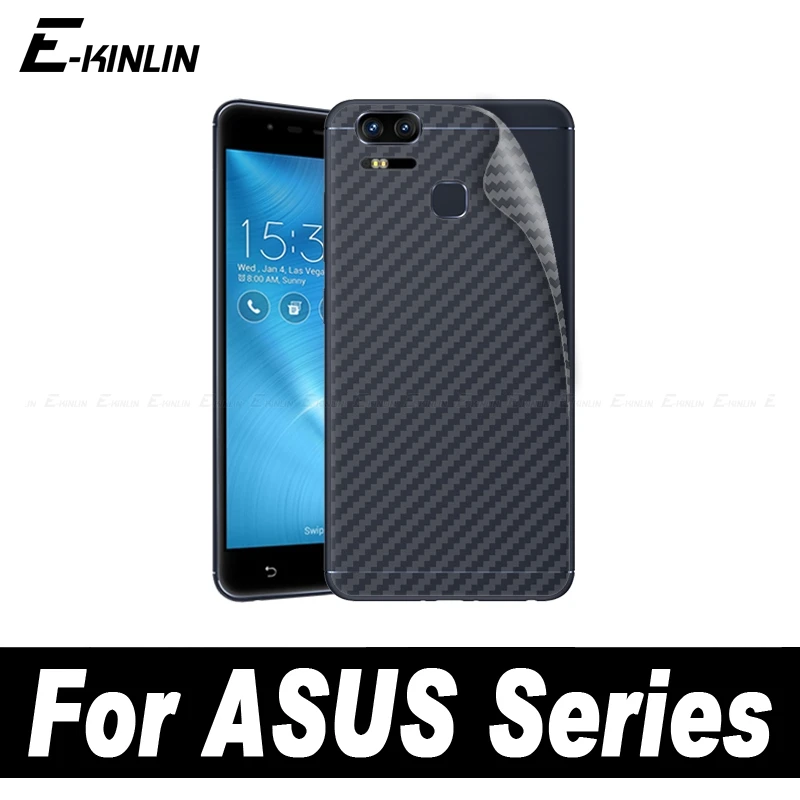 

Soft 3D Carbon Fiber Back Cover Protective Film For ASUS ZenFone 3 Zoom S ZE553KL ZE552KL ZE520KL Rear Screen Protector Sticker
