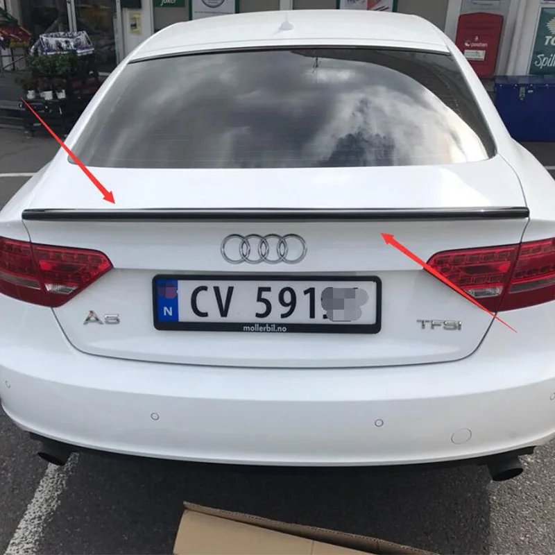 A5 Carbon Fiber Rear Trunk Lip Spoiler Wing for Audi A5 Sedan 4Door