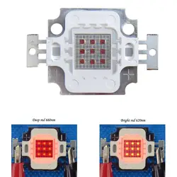 1 шт. 10 Вт квадратный База темно-красный 660nm ~ 665nm smd led светать Диоды Лампа Часть