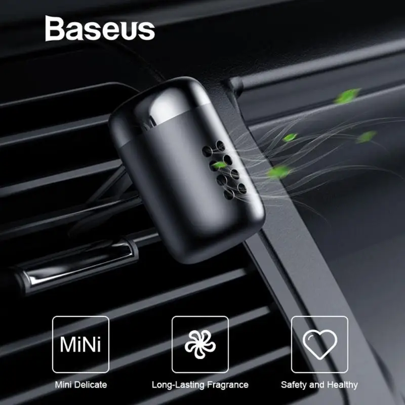 

Baseus Mini Aromatherapy Car Air Freshener Auto Outlet Solid Perfume Air Conditioning Vent Clip Fragrance Diffuser
