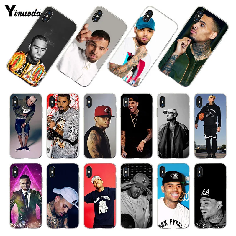 

Yinuoda Chris Brown Breezy Coque Shell Phone Case for Apple iPhone 8 7 6 6S Plus X XS XR XSMAX 4S Cover