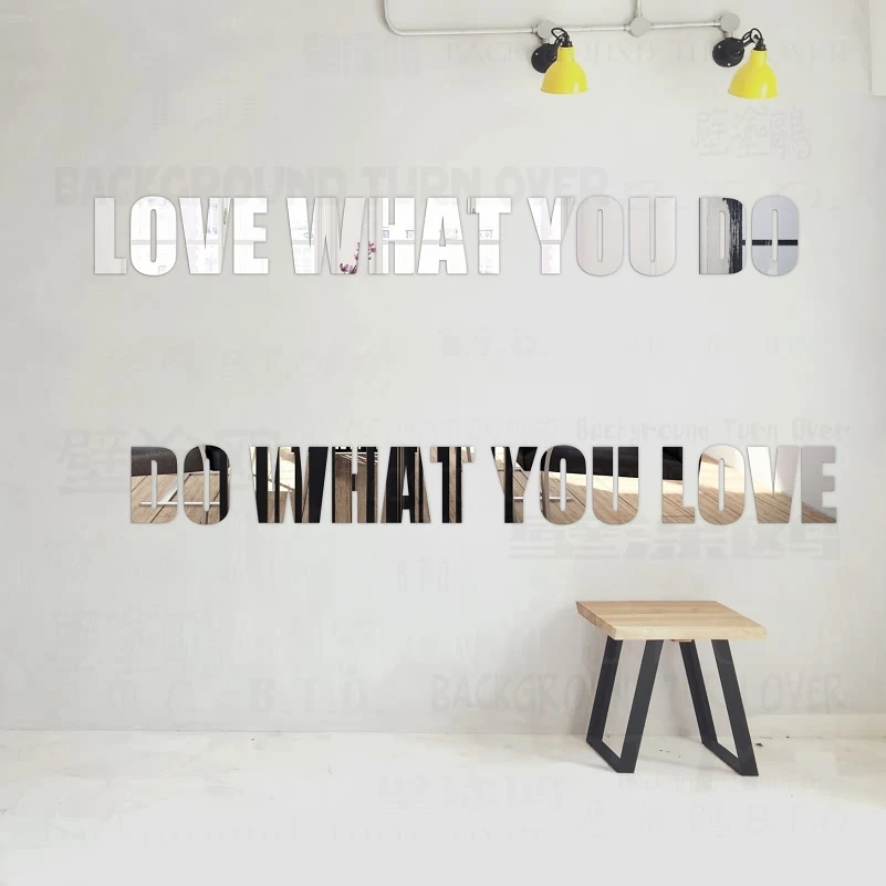 ミラーの壁のステッカーデカール壁ステッカー名英語フォント引用ライブライフあなたの愛フレーズ散乱素敵なかわいい R036 Wall Stickers Aliexpress