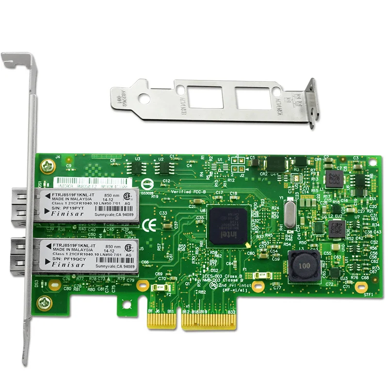 2 Ports Gigabit Fiber Server Adapter NIC Card Chipset for I350AM4 PCI E X4