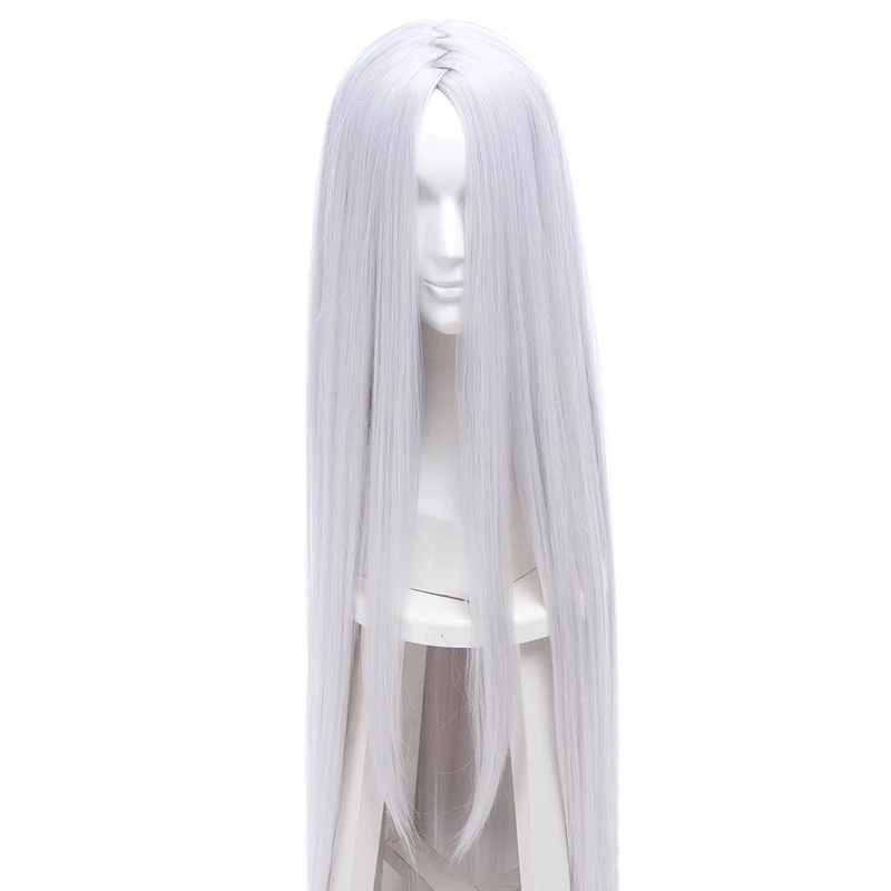 L-email peluca Kaguya ootuki Cosplay pelucas NARUTO Cosplay 120cm largo plata pelo liso peluca resistente al calor sintético pelo Peruca L-email peluca Kaguya ootuki Cosplay pelucas NARUTO Cosplay 120cm largo plata pelo liso peluca resistente al calor sintético pelo Peruca
