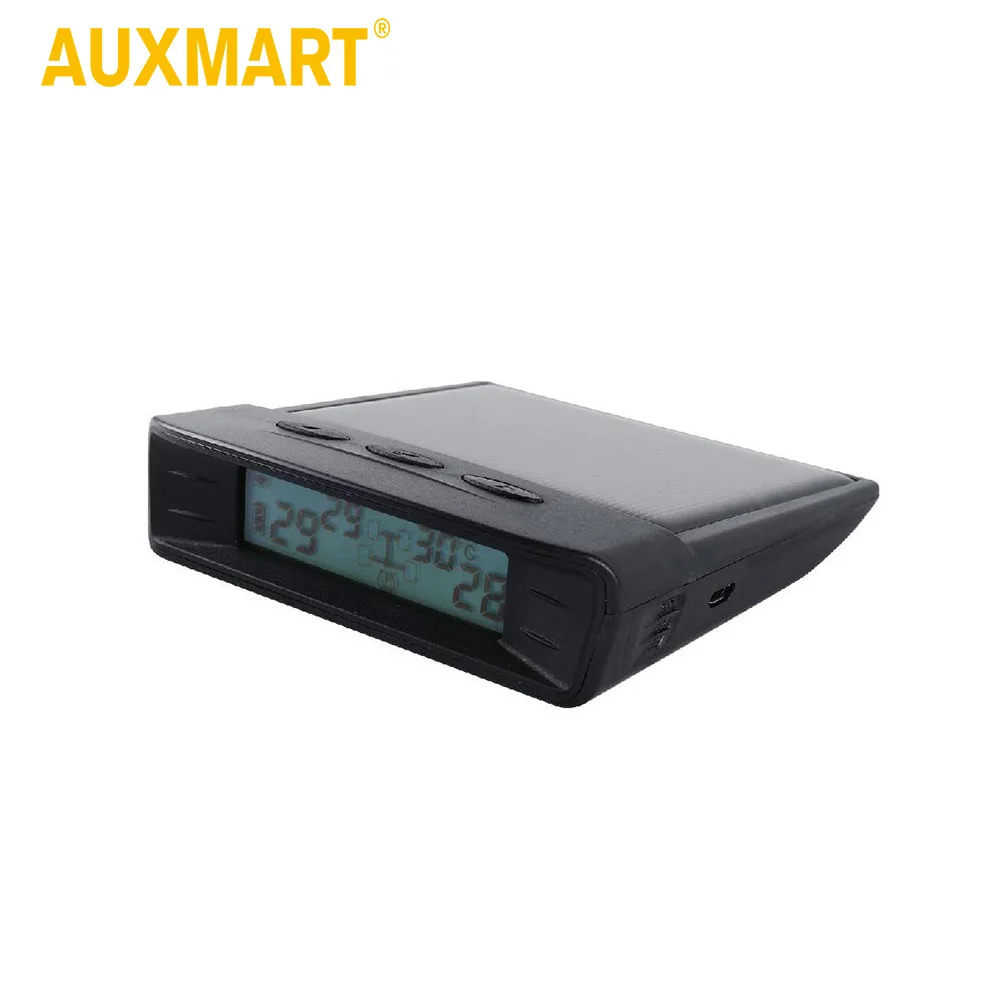 

Auxmart Car Tire Pressure Automatic Monitoring System With LED Digital Flash Alarm USB interface Automatically Alarm Buzzer