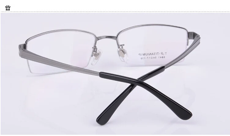 QIANJI модные титановые очки в оправе-половинке деловые мужские очки для очков Близорукость очки при дальнозоркости полуоправы очки Горячие