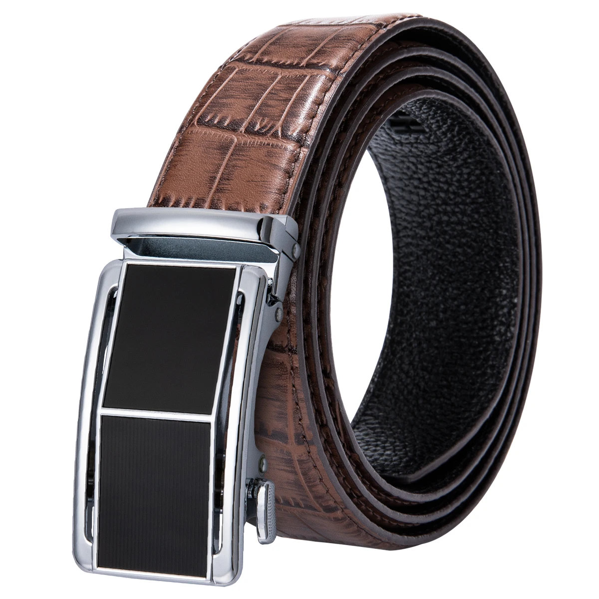 Hi Tie Cowhide Leather Belts for Men Luxury Brand Designer Fashion Mens ...