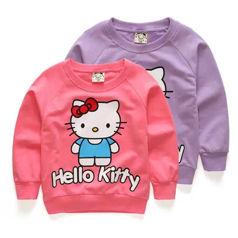 2017 Spring New Arrival Baby Girls boys girls terry sweater cartoon long sleeve T-shirt jerseys baby kids clothes -