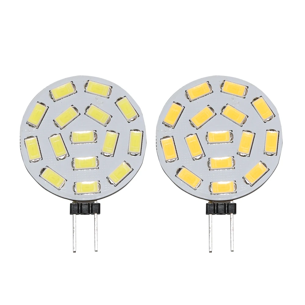 

JYL High Quality 2W G4 15 5730 SMD LED Bulb White Warm White 525LM Home Light 10V-30V Spotlight