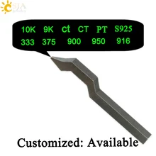 CSJA 10K 9K ct PT 375 333 900 950 S925 916 серебряное золото платина кольцо браслет металлический штамп Пробивной Формы Ювелирный инструмент E214