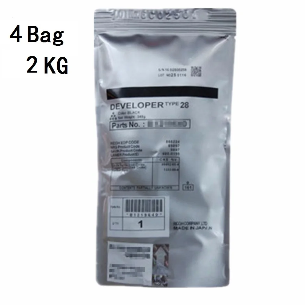 2kg B296-9640 B2969640 черный разработчик 500g для Ricoh Aficio MP5001G MP5002 SP8200DN Gestetner MP4001G MP4001SP MP5001G MP5001SP - Цвет: 2kg
