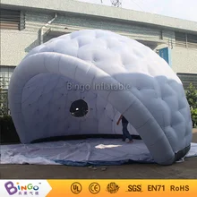 Free express outdoor lunar lounge inflatable camping tent dome tent golf marquee igloo tent with blower event toy