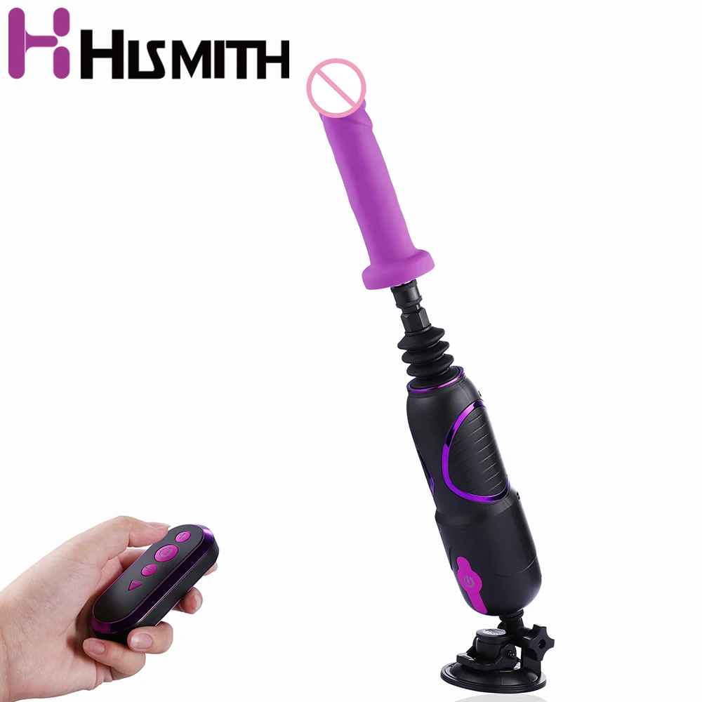 

Hismith New Sex Machine Pro Traveler With Purple Silicone Dildo Thrusting Machines KlicLok System Love Machine Gun for Women