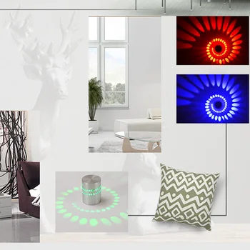 

Spiral Hole Hollow Wall Lamp Surface Install LED Wall Light Home Decoration MDJ998