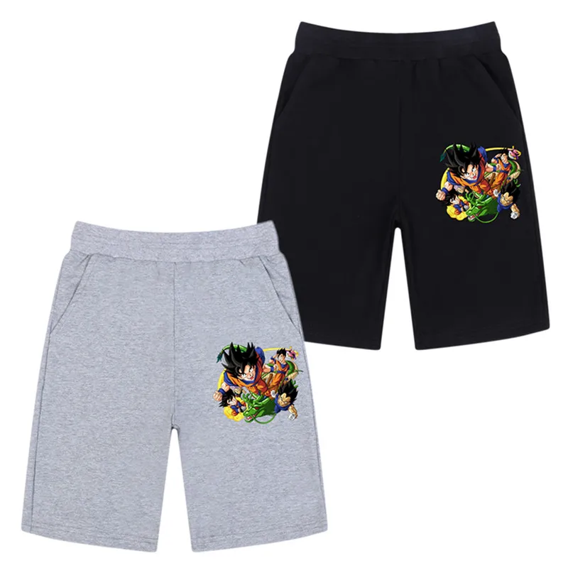 

Summer New Boys' Shorts Casual Fashion Dragon Ball Son Goku print Sweatpants Short Jogger Pants 3-14y