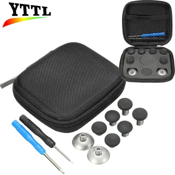 

8 in 1 Full Set For XboxOne Controller Metal Bumper Trigger Button Thumb Stick Grips Wireless Controller With Screwdriver Bag