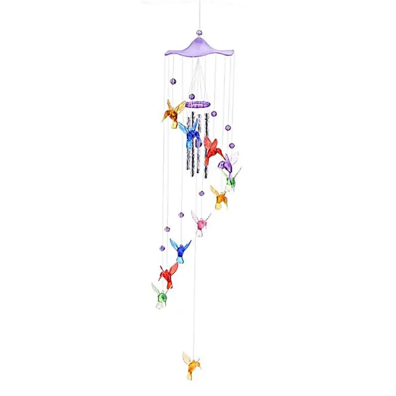 Креативный домашний подарок декоративного ремесла кулон пасторальный ветер бабочка колокольчик подвесное украшение детский подарок украшение для спальни - Цвет: Purple