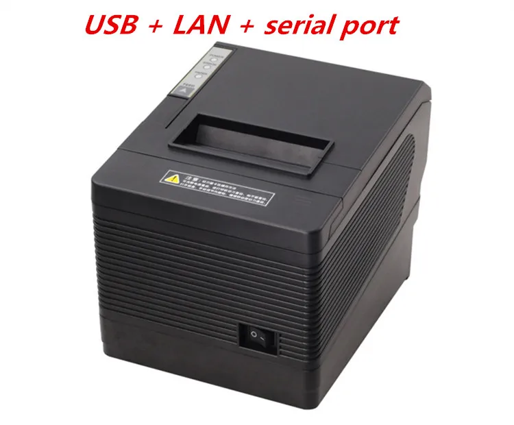 Integrados em Uma Novo Recibo Impressora Cortador Automático Bill Térmica Ethernet Usb Serial Três Portas São 80mm Pos