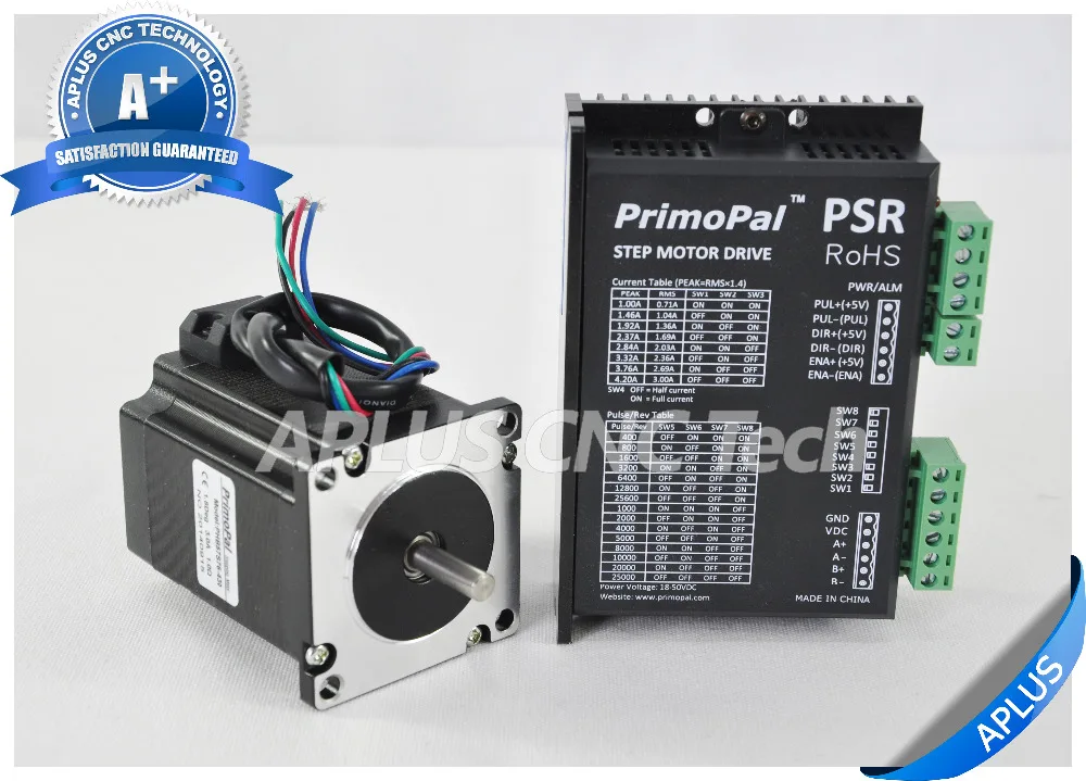 NEMA 23 шаговый двигатель (255oz in/76 мм/3.0A) + Драйвер шагового двигателя PSR5042|driver ac|driver