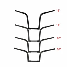 Мотоцикл 1-1/" жир вешалка руль для Harley Sportster XL883 1200 Softail 10/12/14/16" посадкой черного цвета