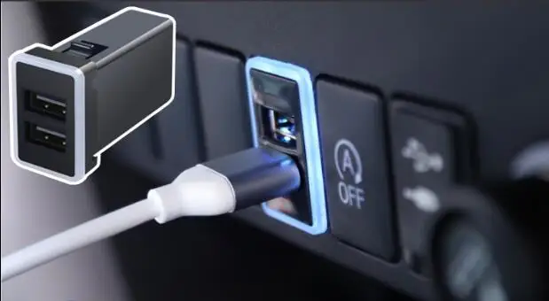 Быстрое Автомобильное зарядное устройство USB для HIACE 200 серии