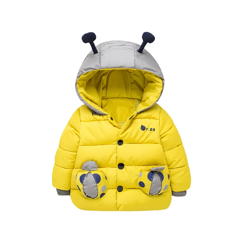  Boy Down jacket&coat winter warm boy cartoon bee Clothing baby boys girls children's outwear babyeb