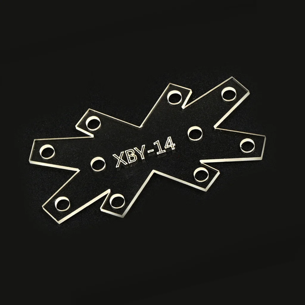 Keyring Key Chain Clear Acrylic Leather Craft Pattern Stencil Template DIY Craft