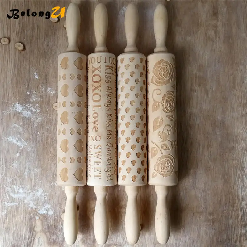 wood rolling pin MUW-252-02