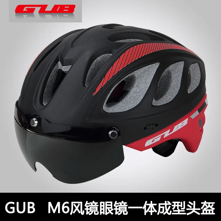 mountain bike road bike MTB helmet include visor and goggles 57 61CM safety helmet with lens-in 
