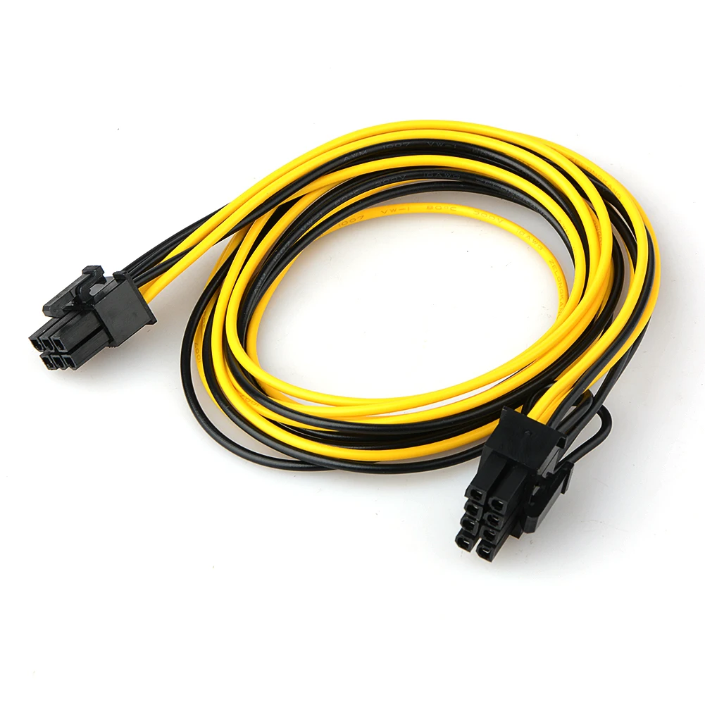 70 см 6 Pin male to 8 (6 + 2) PCI Express кабель адаптера питания для видеокарты|Компьютерные